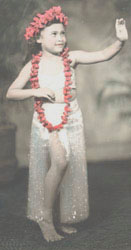 Hula Girl in Cellophane Skirt - 1942