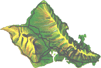 O'ahu island map